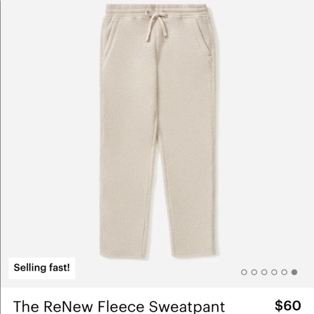 Everlane fleece pant!